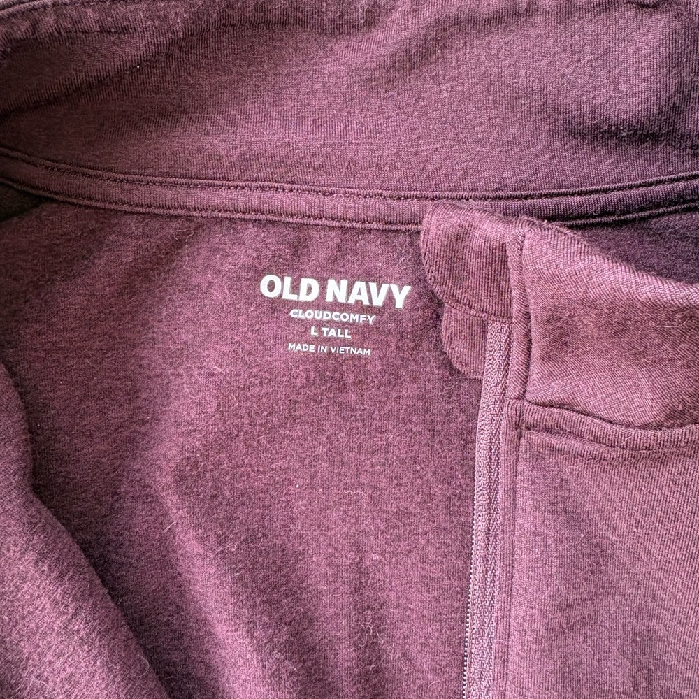 Old Navy CloudComfy Half-Zip Pullover in Plum - Picture 2 of 2